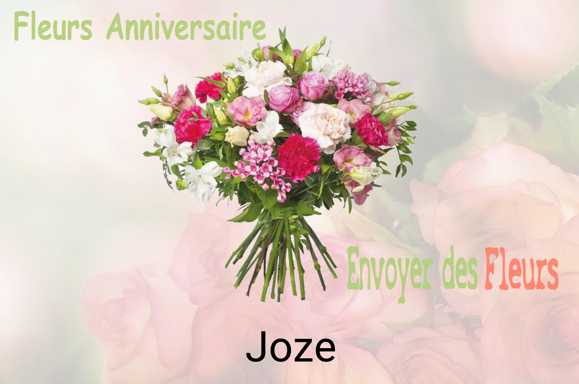 Bouquet de fleurs d’anniversaire livré à Joze